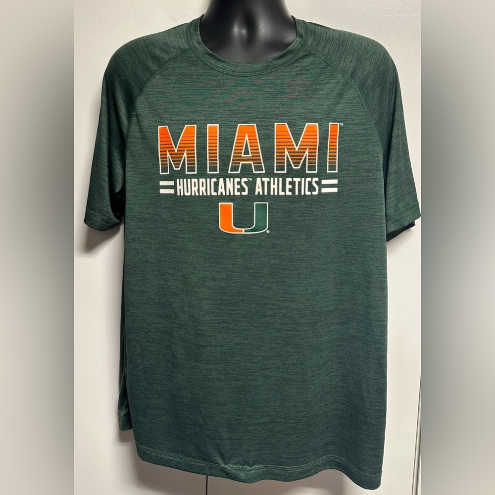 Box Seat Miami Hurricanes Athletics Green T-Shirt